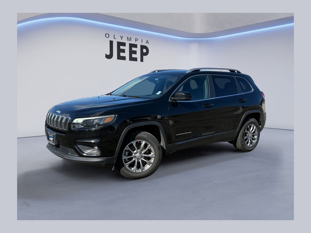 Diamond Black Crystal Pearlcoat 2021 Jeep Cherokee Latitude Plus 4WD SUV / Crossover Four-Wheel Drive 9-Speed Automatic