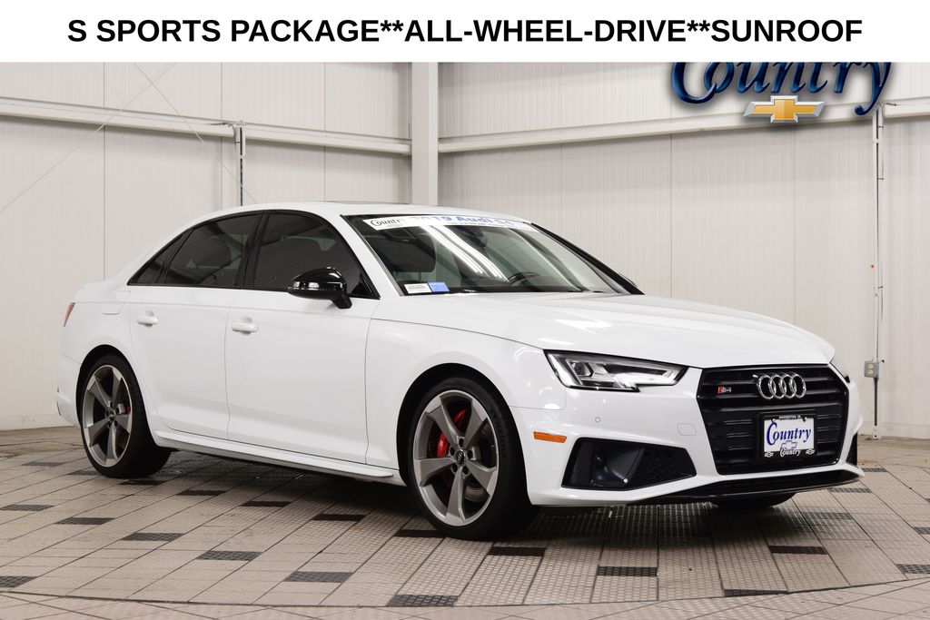 Ibis White 2019 Audi S4 Sedan All-Wheel Drive 8-Speed Automatic