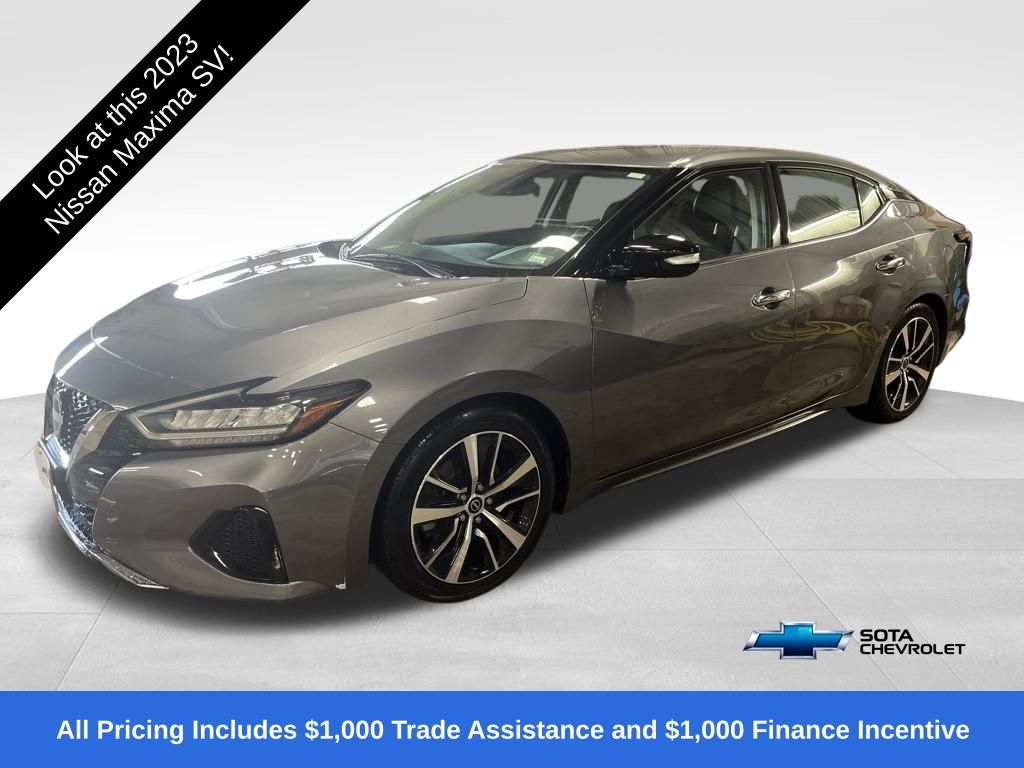 Gray (Gun Metallic) 2023 Nissan Maxima SV FWD Sedan Front-Wheel Drive Continuously Variable Transmission