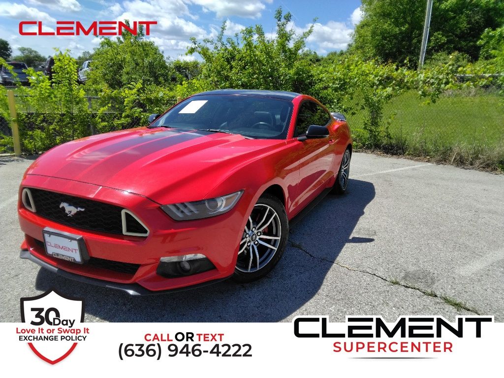 Race Red 2017 Ford Mustang EcoBoost Premium Coupe RWD Coupe Rear-Wheel Drive 6-Speed Automatic