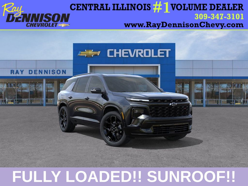 Black 2026 Chevrolet Traverse RS AWD SUV / Crossover Four-Wheel Drive 8-Speed Automatic