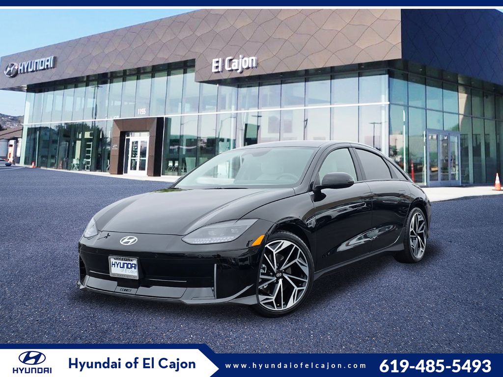 Onyx Black 2025 Hyundai Ioniq 6 SEL RWD Sedan Rear-Wheel Drive 1-Speed Automatic