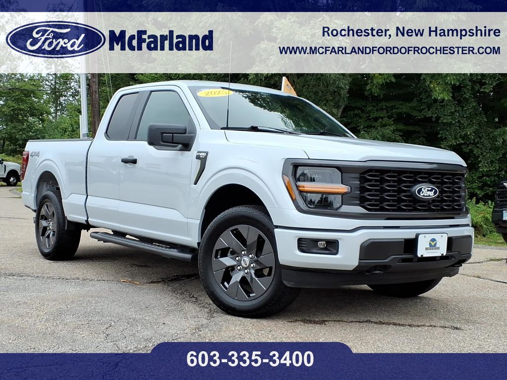 White Metallic 2025 Ford F-150 Pickup Truck Four-Wheel Drive Automatic
