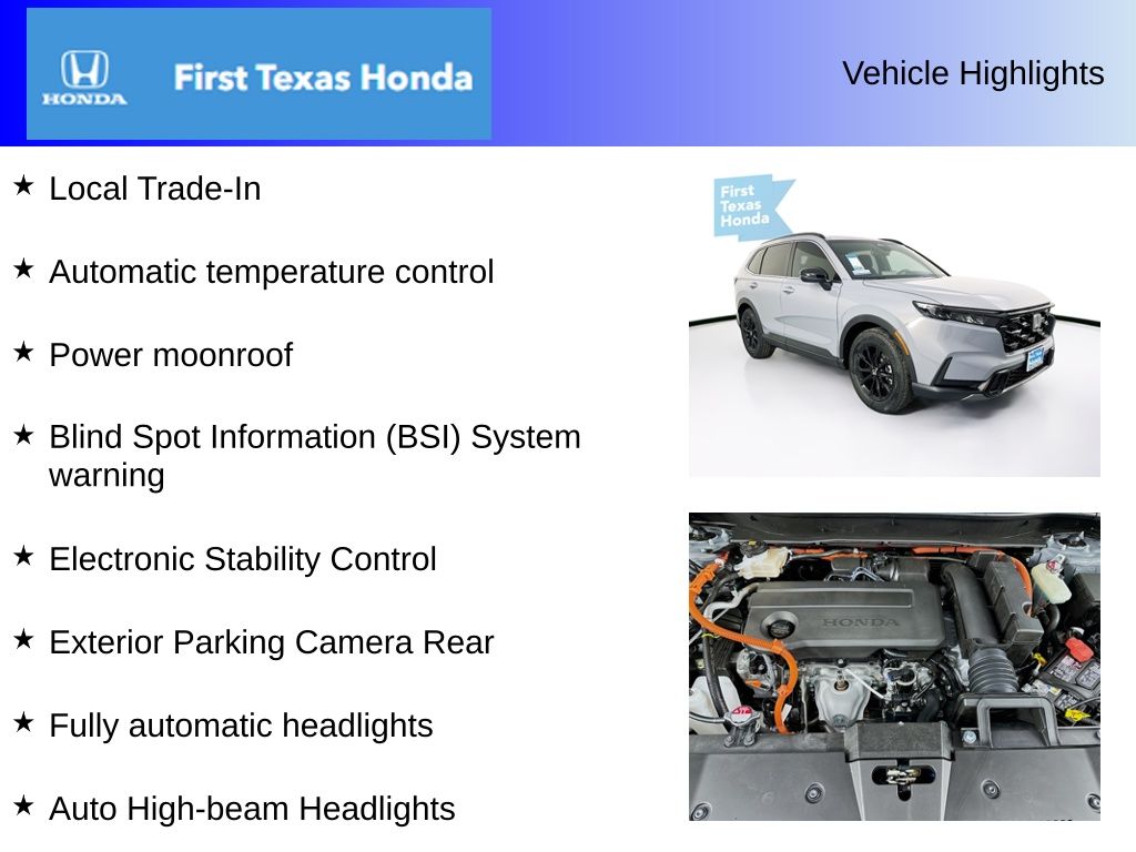 Used Car 2025 Honda Cr-v Hybrid  Sport For Sale Under $35,000 In Austin, Texas