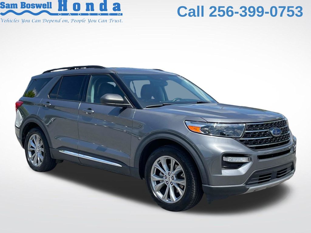 Gray Metallic 2021 Ford Explorer XLT RWD SUV / Crossover Rear-Wheel Drive Automatic