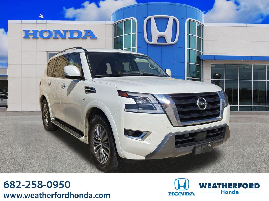 Aspen White Tricoat 2022 Nissan Armada SUV / Crossover 4X2 7-Speed Automatic