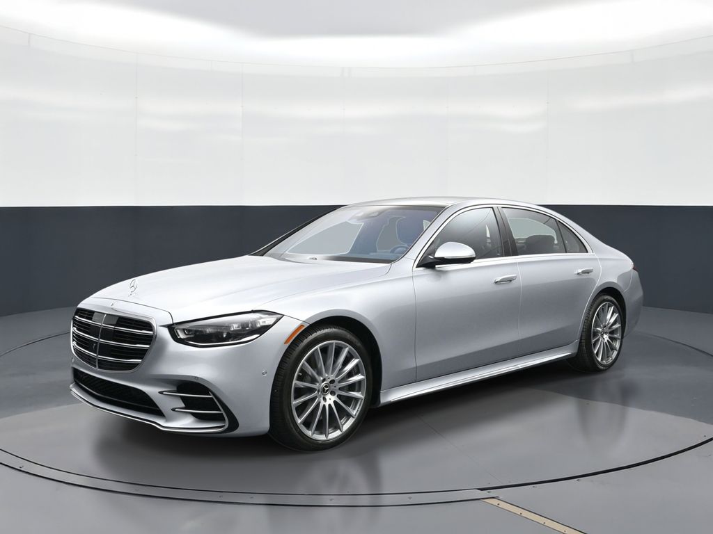 Silver 2023 Mercedes-Benz S-Class S 580 4MATIC AWD Sedan All-Wheel Drive 9-Speed Automatic