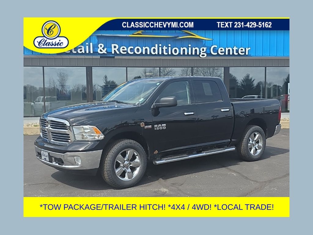 Black Clearcoat 2014 RAM 1500 Pickup Truck Four-Wheel Drive 8-Speed Automatic