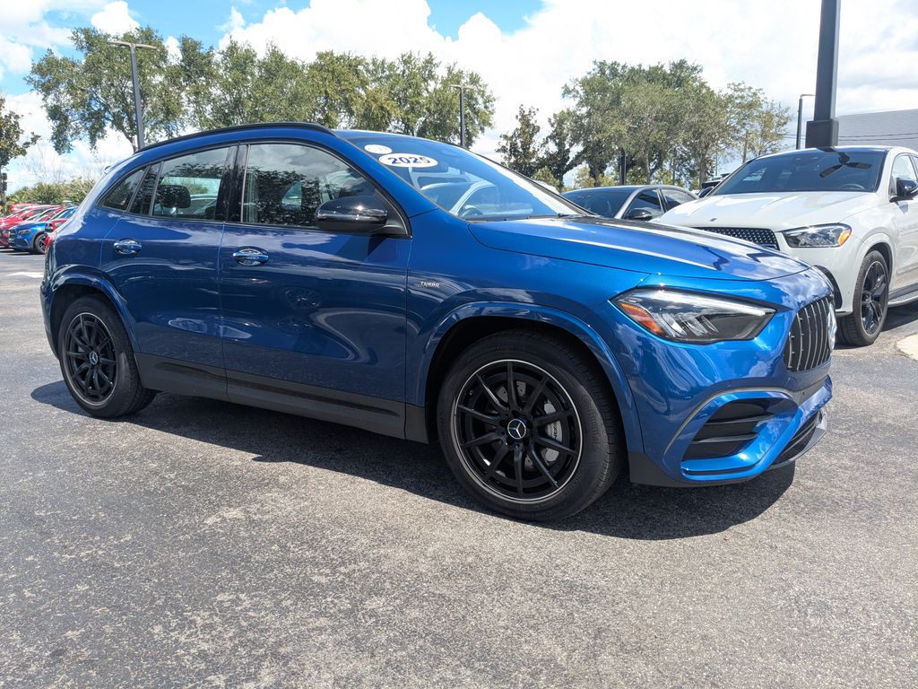 Starling Blue Metallic 2025 Mercedes-Benz GLA SUV / Crossover All-Wheel Drive 8-Speed Automatic