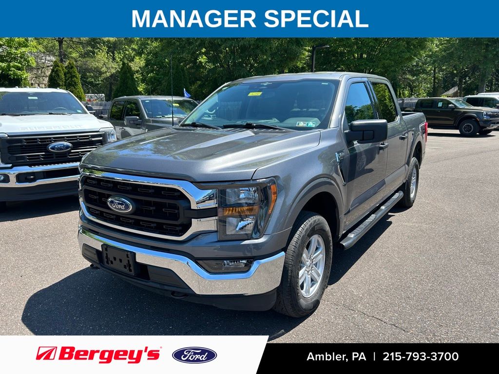 Gray Metallic 2023 Ford F-150 Pickup Truck Four-Wheel Drive Automatic