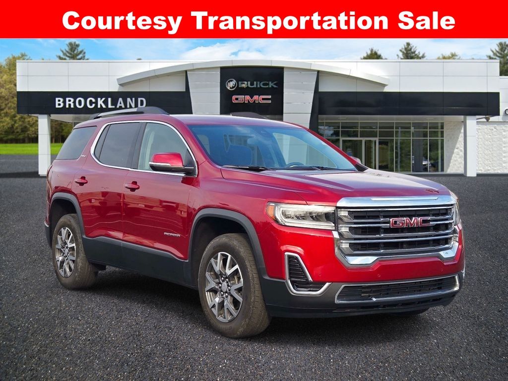 Volcanic Red Tintcoat 2023 GMC Acadia SLE FWD SUV / Crossover Front-Wheel Drive 9-Speed Automatic