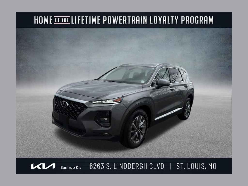 Machine Gray 2019 Hyundai Santa Fe 2.4L SEL FWD SUV / Crossover Front-Wheel Drive 8-Speed Automatic