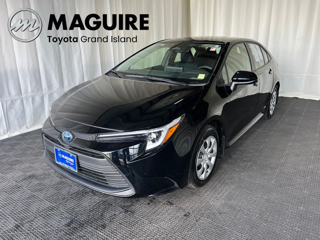 Midnight Black Metallic 2024 Toyota Corolla Hybrid Sedan All-Wheel Drive Continuously Variable Transmission