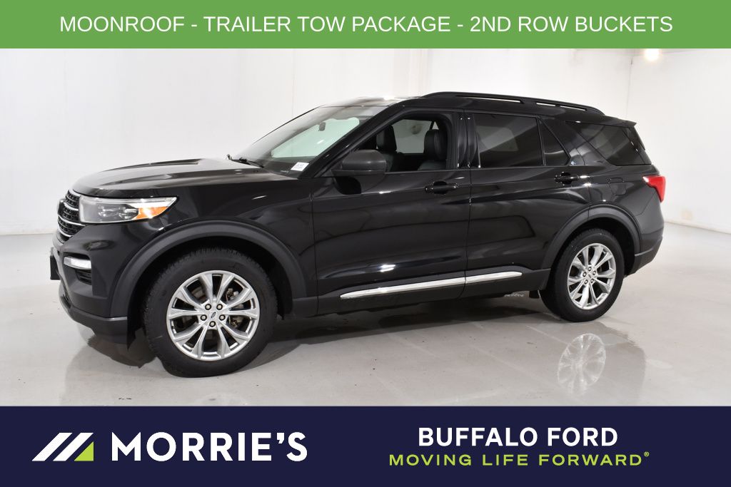 Agate Black Metallic 2020 Ford Explorer XLT AWD SUV / Crossover All-Wheel Drive Automatic