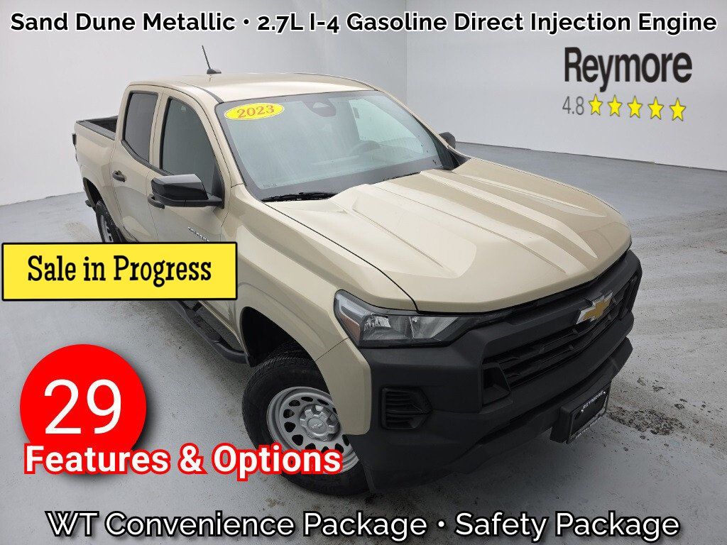 Sand Dune Metallic 2023 Chevrolet Colorado Work Truck Crew Cab RWD Pickup Truck 4X2 8-Speed Automatic