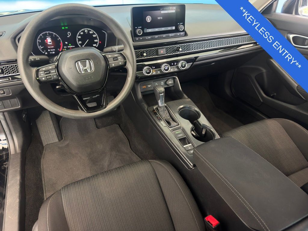 2025 Honda Civic LX Silver at DeMontrond Ford