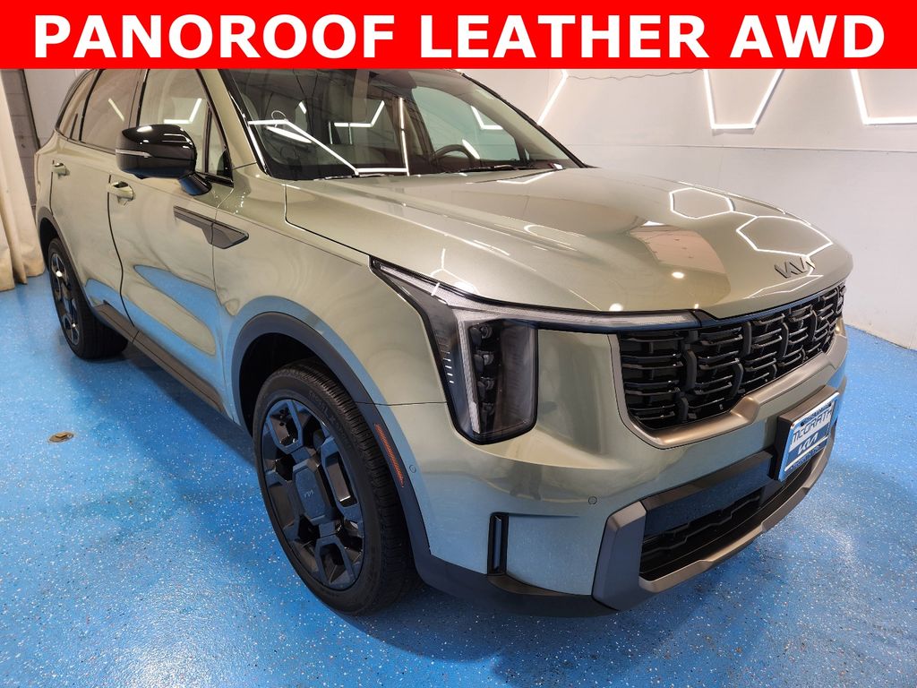 Jungle Green 2025 Kia Sorento X-Line SX AWD SUV / Crossover All-Wheel Drive 8-Speed Dual Clutch