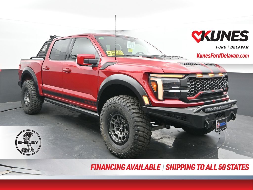 Rapid Red Metallic Tinted Clearcoat 2025 Ford F-150 Raptor SuperCrew 4WD Pickup Truck Four-Wheel Drive Automatic