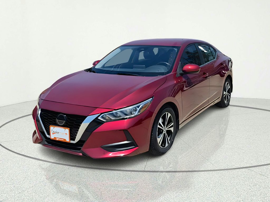 2023 Nissan Sentra SV Red at Texan Dodge Chrysler Jeep Ram