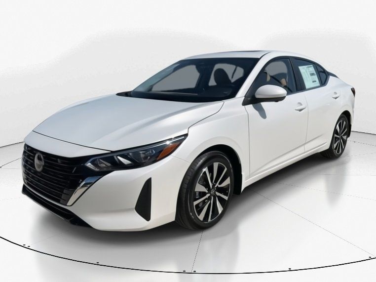 2025 Aspen White Tricoat Nissan Sentra SV FWD Sedan