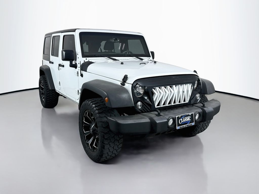 Bright White Clearcoat 2018 Jeep Wrangler JK Unlimited Sport 4WD SUV / Crossover Four-Wheel Drive 5-Speed Automatic