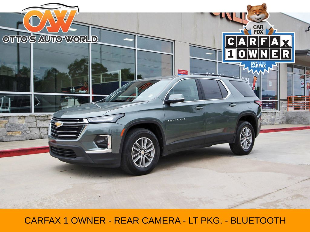 Silver Sage Metallic 2023 Chevrolet Traverse SUV / Crossover Front-Wheel Drive 9-Speed Automatic