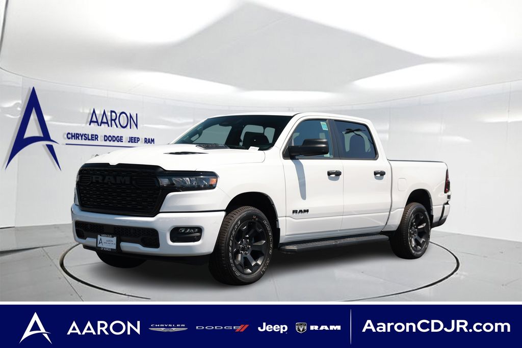 Bright White Clearcoat 2026 RAM 1500 Pickup Truck Four-Wheel Drive 8-Speed Automatic