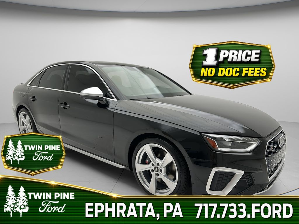 Mythos Black Metallic 2023 Audi S4 Sedan All-Wheel Drive 8-Speed Automatic