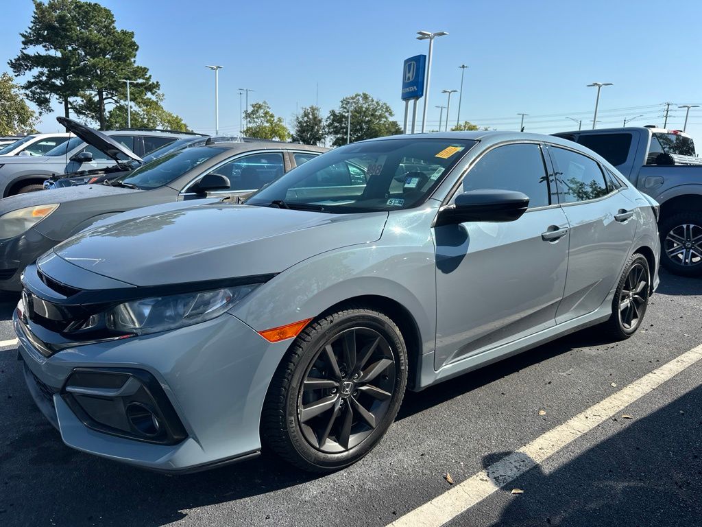 Sonic Gray Pearl 2020 Honda Civic Hatchback Hatchback Front-Wheel Drive Continuously Variable Transmission