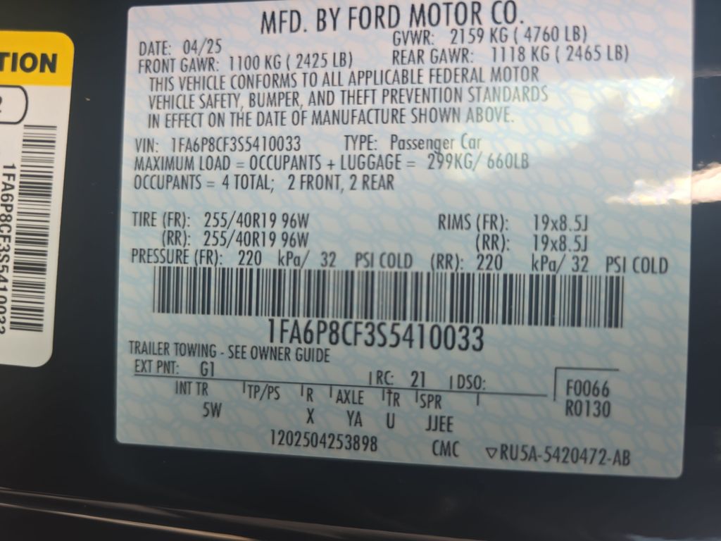 Used 2025 Ford Mustang Coupe