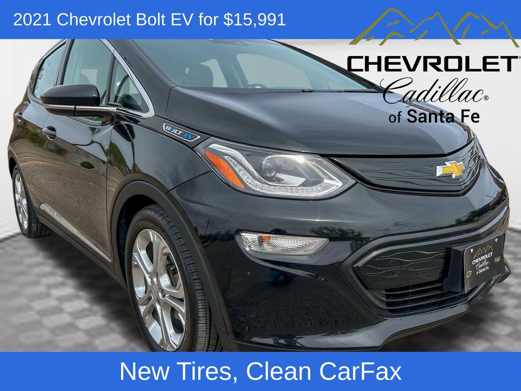 Mosaic Black Metallic 2021 Chevrolet Bolt EV LT FWD Hatchback Front-Wheel Drive 1-Speed Automatic