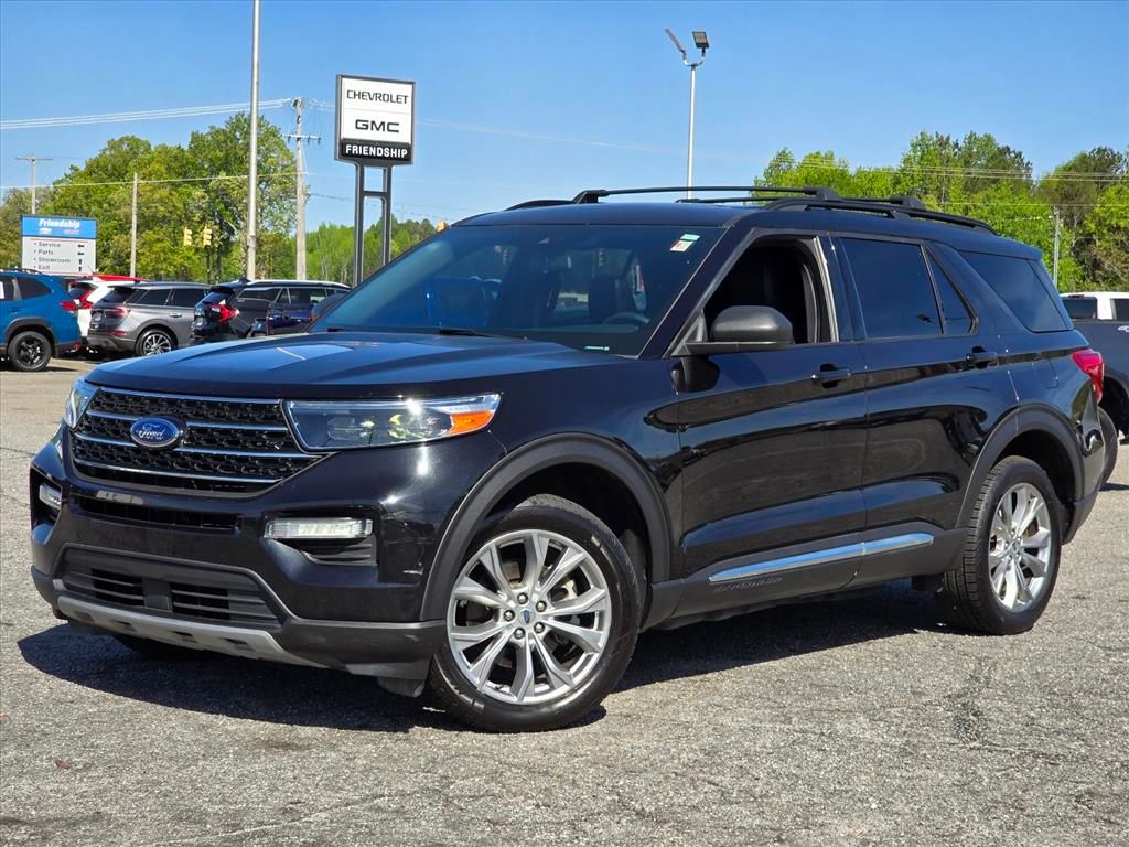 Black 2020 Ford Explorer XLT AWD SUV / Crossover All-Wheel Drive Automatic