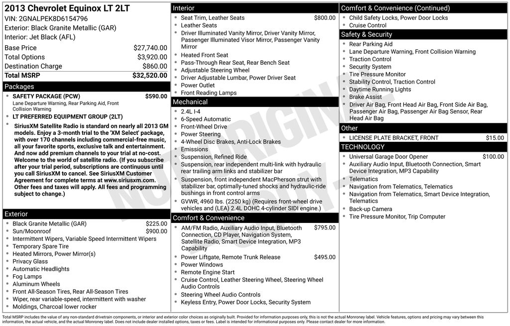 Used 2013 Black Chevrolet LT image 7