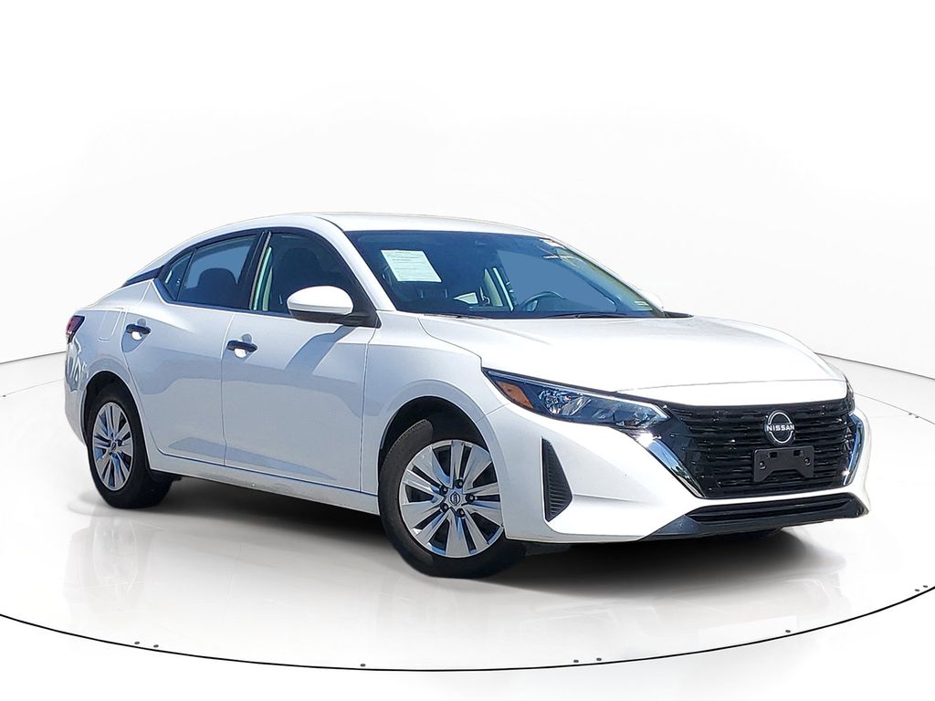 White (Fresh Powder) 2025 Nissan Sentra S FWD Sedan Front-Wheel Drive Continuously Variable Transmission