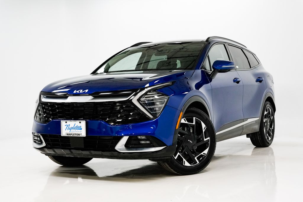 Sapphire Blue 2025 Kia Sportage SX Prestige FWD SUV / Crossover Front-Wheel Drive 8-Speed Automatic