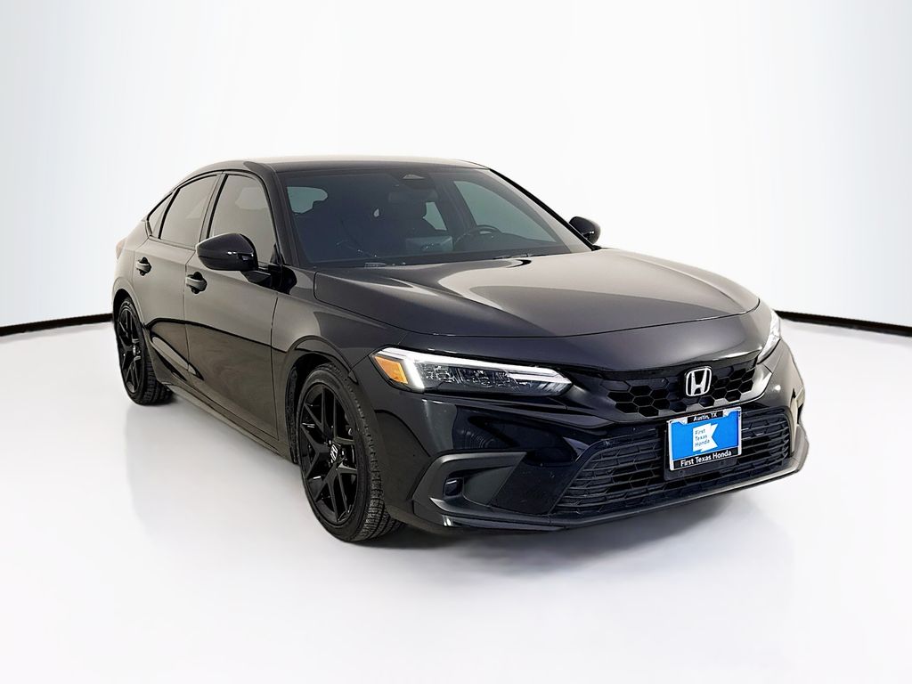 Crystal Black Pearl 2024 Honda Civic Hatchback Hatchback Front-Wheel Drive Continuously Variable Transmission