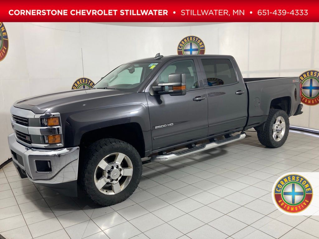Gray (Tungsten Metallic) 2016 Chevrolet Silverado 2500HD Pickup Truck Four-Wheel Drive 6-Speed Automatic Overdrive