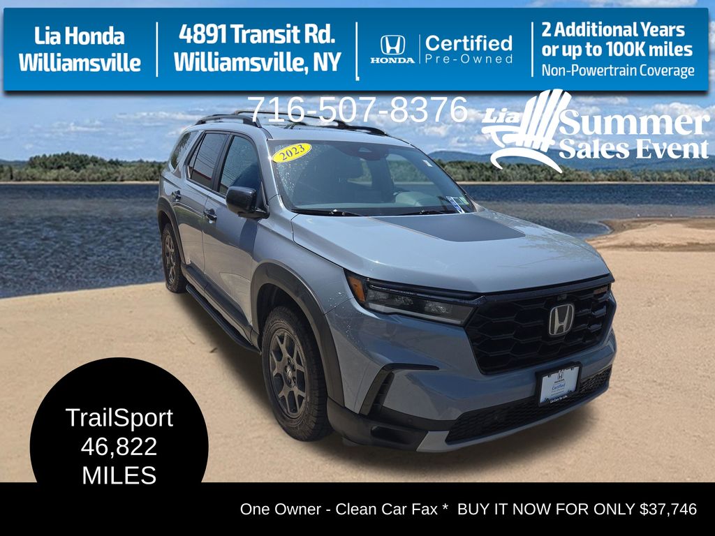 Sonic Gray Pearl 2023 Honda Pilot SUV / Crossover All-Wheel Drive Automatic
