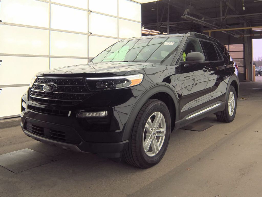 Black Metallic 2023 Ford Explorer XLT AWD SUV / Crossover All-Wheel Drive Automatic