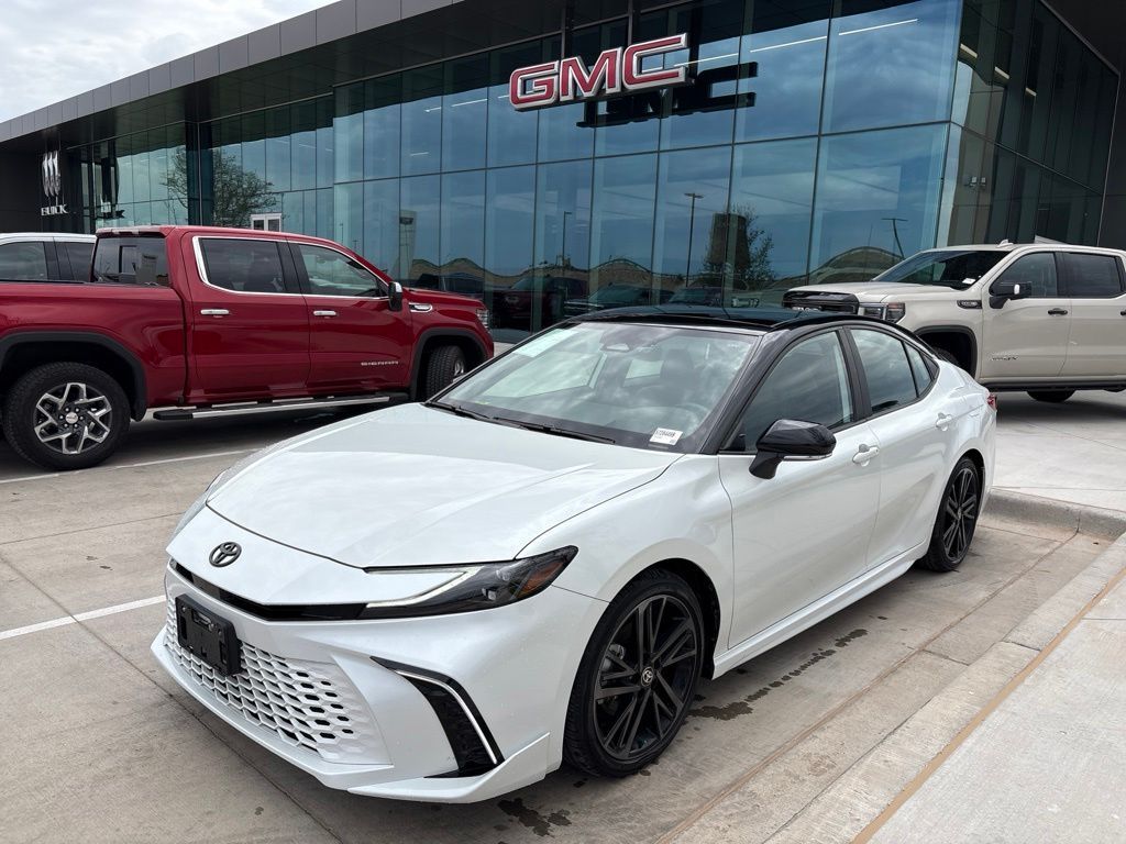 Midnight Black Metallic 2025 Toyota Camry Sedan Front-Wheel Drive Continuously Variable Transmission