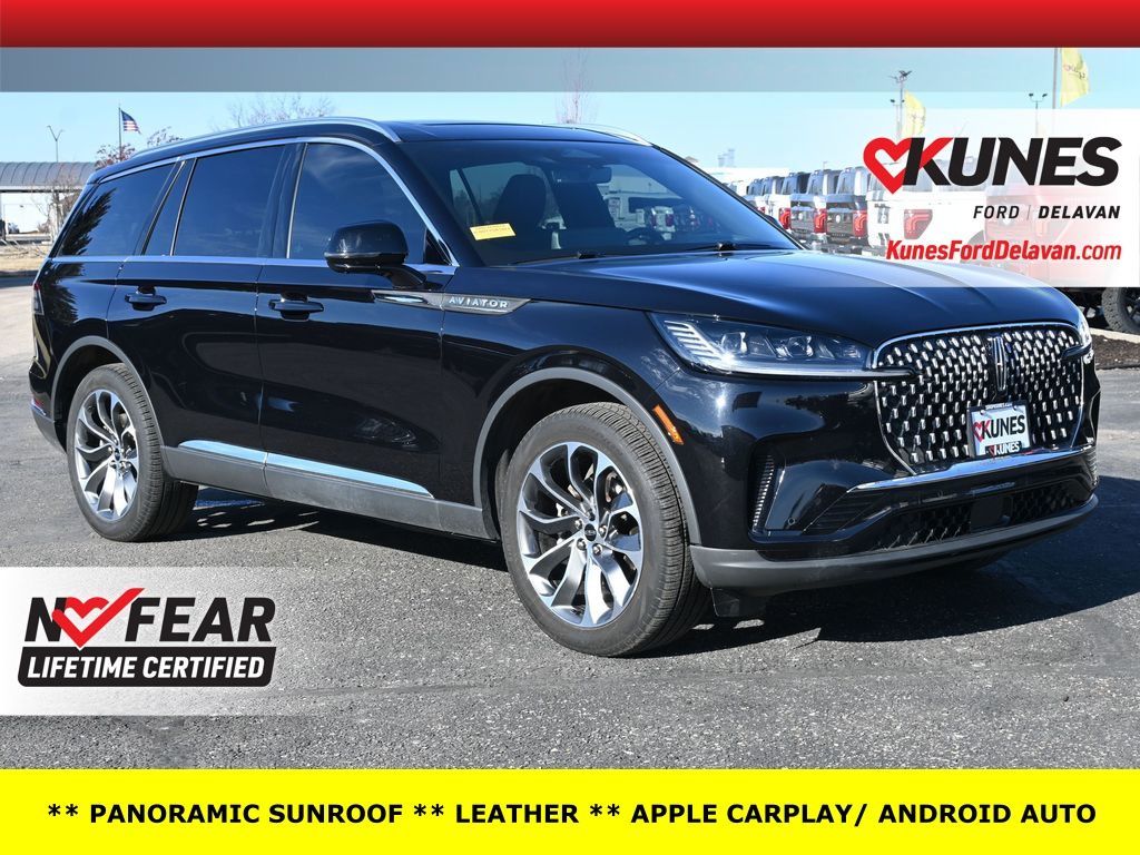 Infinite Black Metallic Clearcoat 2025 Lincoln Aviator Reserve AWD SUV / Crossover All-Wheel Drive Automatic