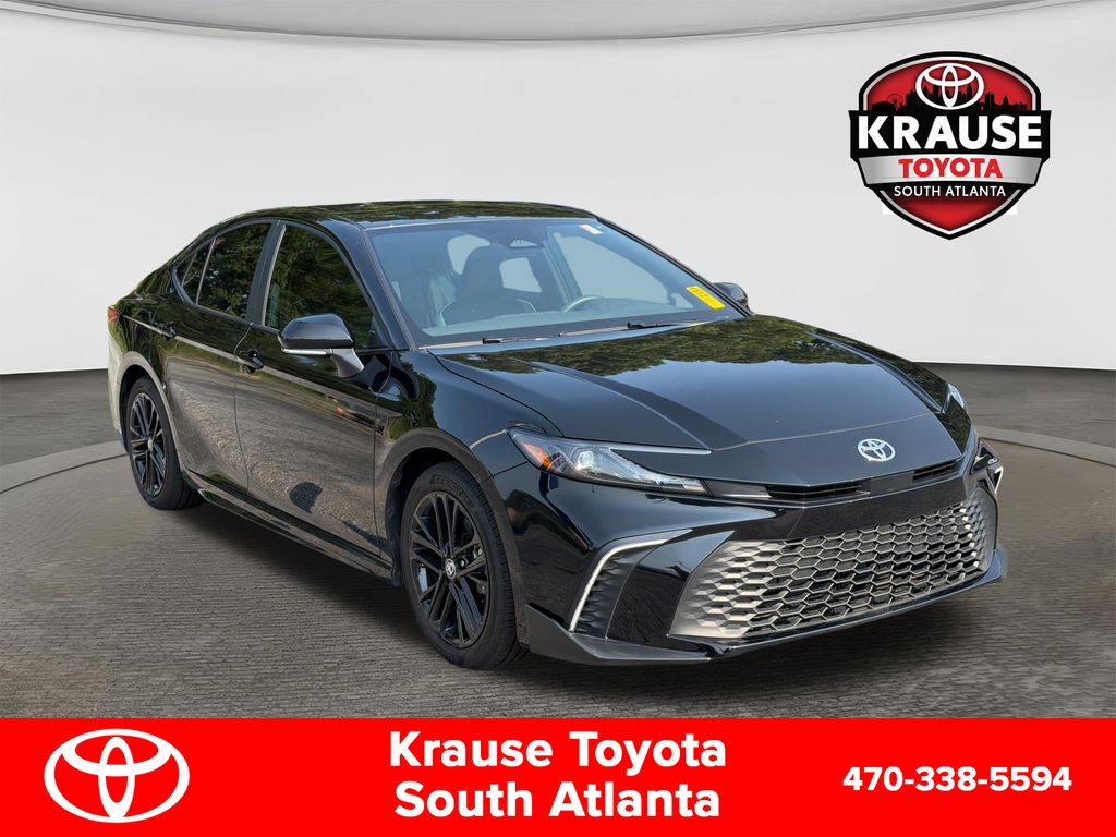 Midnight Black Metallic 2026 Toyota Camry Sedan Front-Wheel Drive Continuously Variable Transmission