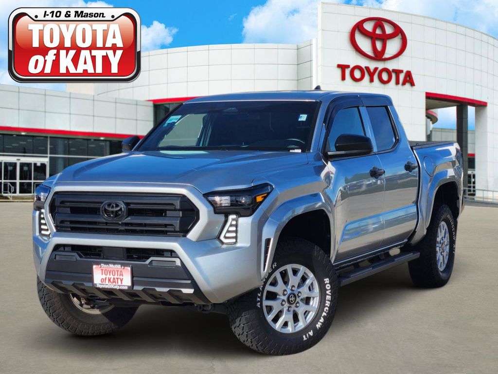 Celestial Silver Metallic 2024 Toyota Tacoma SR Double Cab RWD Pickup Truck 4X2 8-Speed Automatic