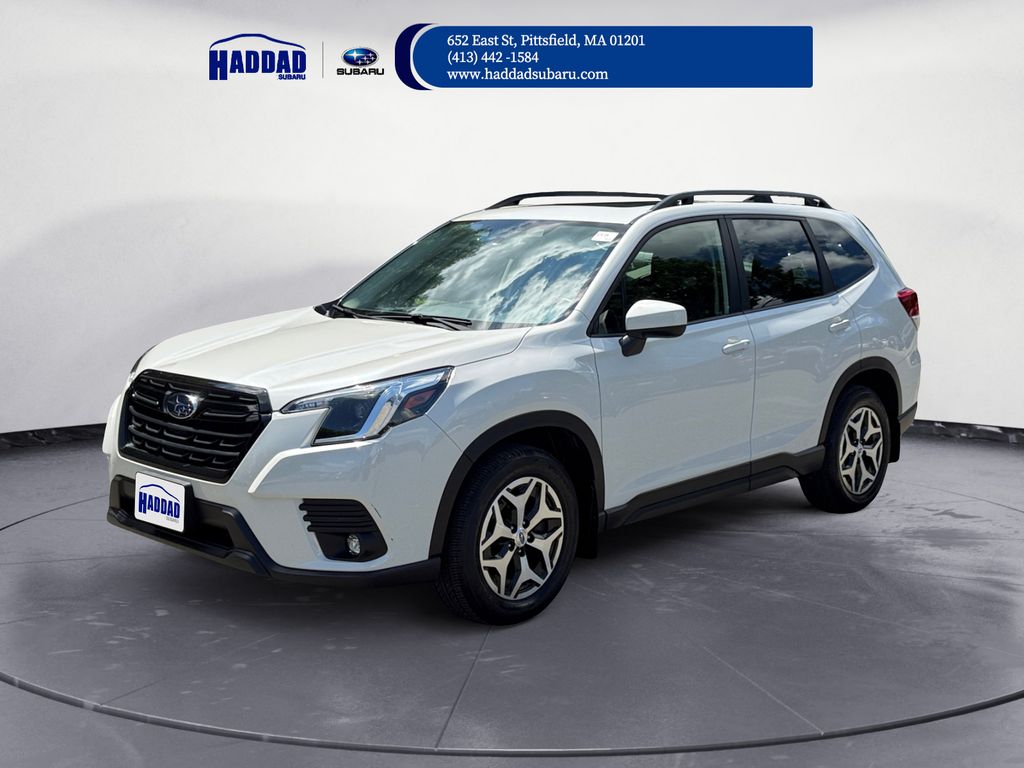 Crystal White Pearl 2024 Subaru Forester SUV / Crossover All-Wheel Drive Continuously Variable Transmission