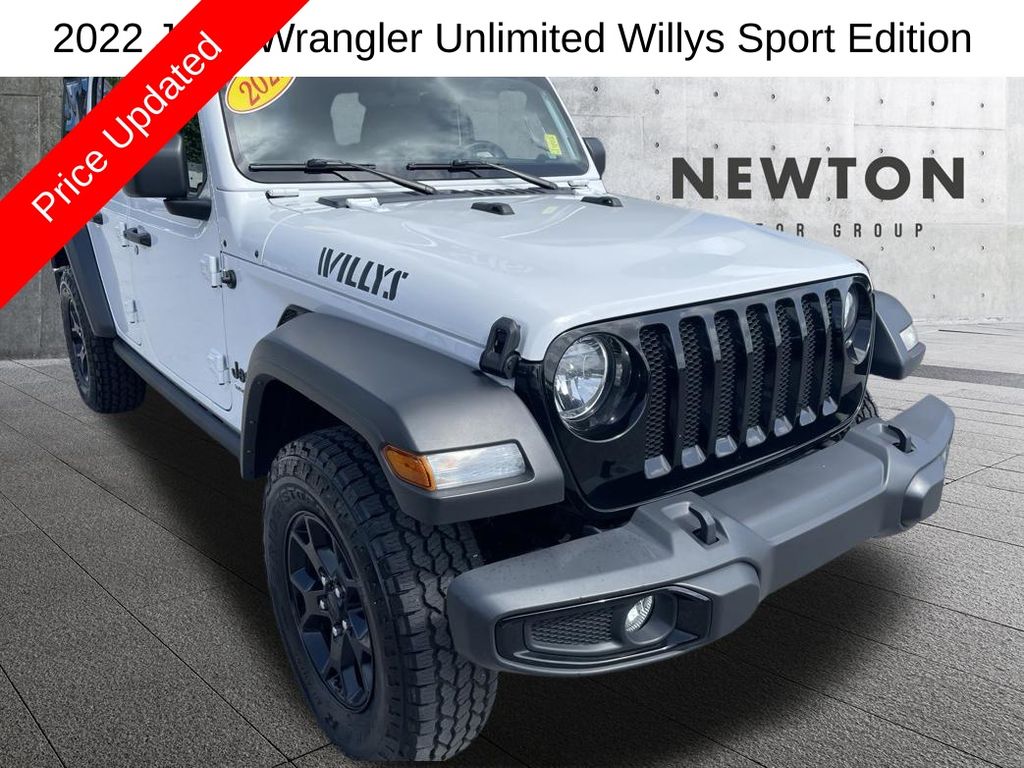 Bright White Clearcoat 2022 Jeep Wrangler SUV / Crossover Four-Wheel Drive 8-Speed Automatic