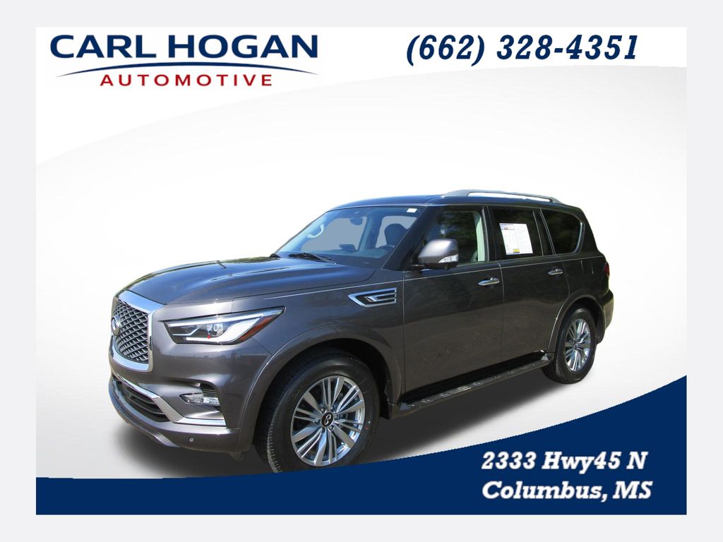 Anthracite Gray 2024 INFINITI QX80 Luxe RWD SUV / Crossover Rear-Wheel Drive 7-Speed Automatic