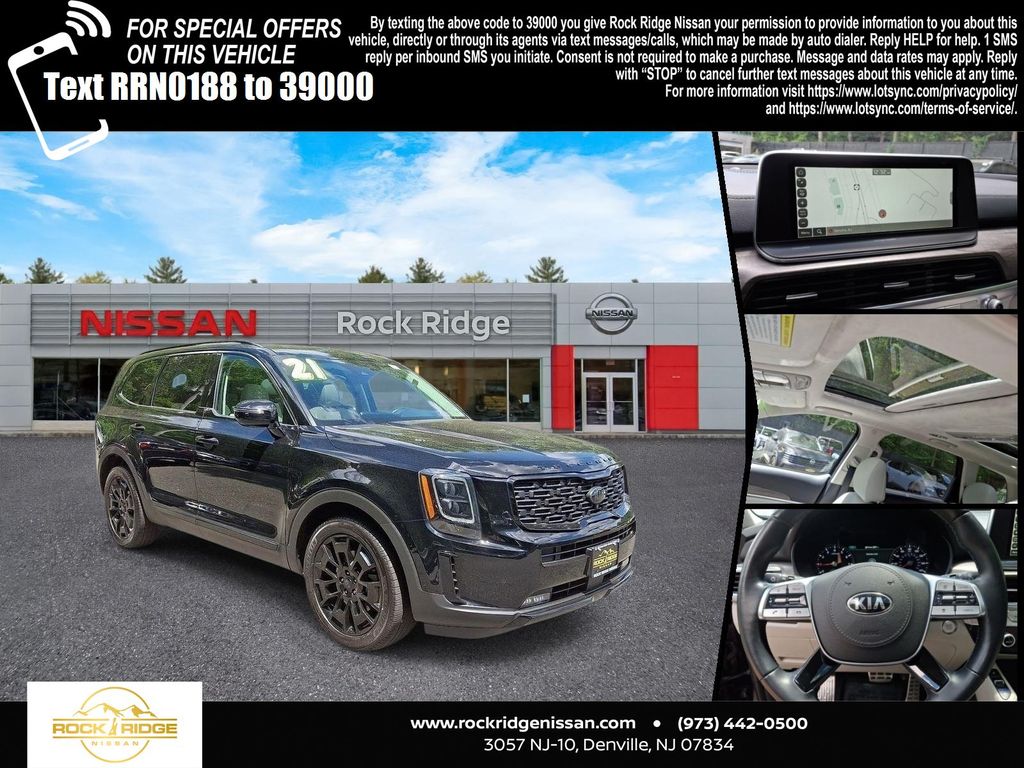 Ebony Black 2021 Kia Telluride SUV / Crossover All-Wheel Drive 8-Speed Automatic