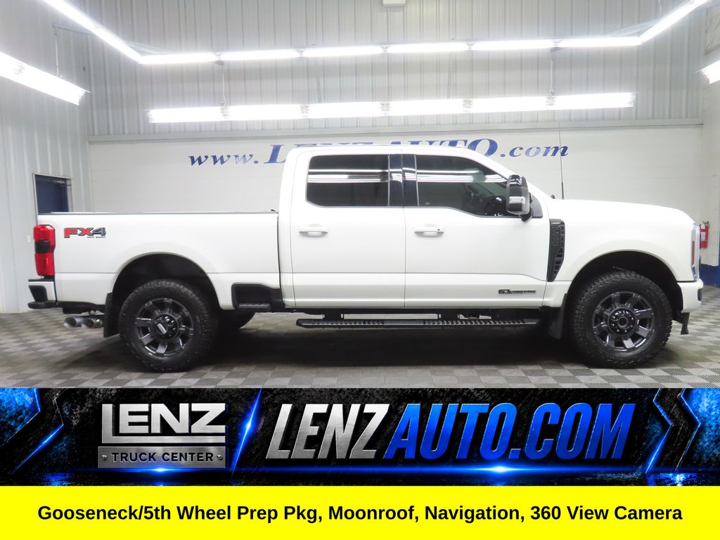 Star White Metallic Tri-Coat 2024 Ford F-250 Super Duty Lariat Crew Cab 4WD Pickup Truck Four-Wheel Drive Automatic