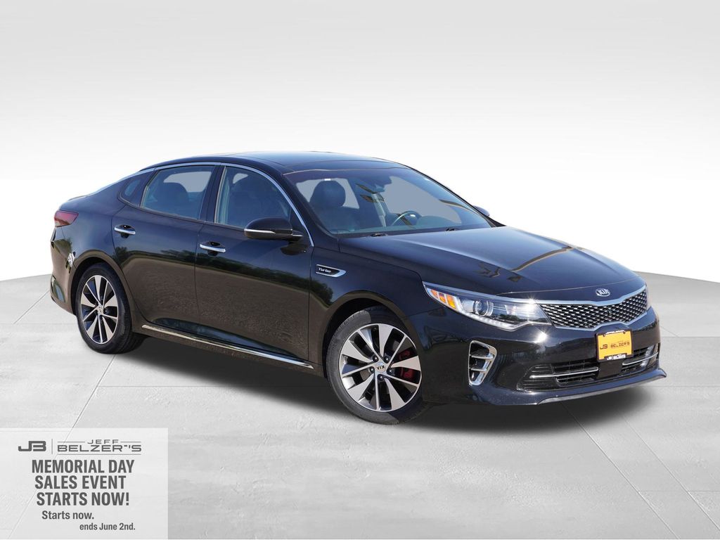 Ebony Black 2016 Kia Optima SXL Turbo Sedan Front-Wheel Drive 6-Speed Automatic