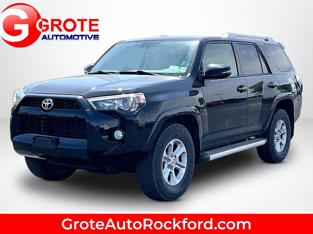 Midnight Black Metallic 2017 Toyota 4Runner SUV / Crossover Four-Wheel Drive 5-Speed Automatic Overdrive